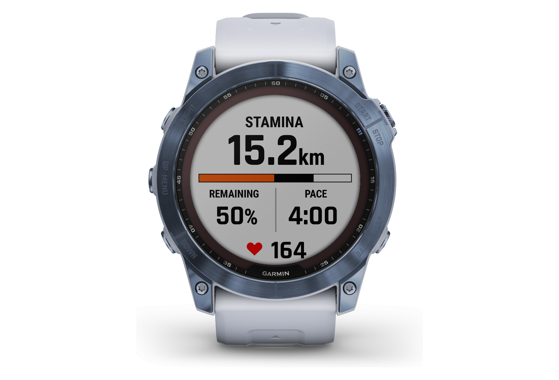 Garmin Fenix 7X Sapphire Solar Bleu Cobalt / Blanc – Image 4