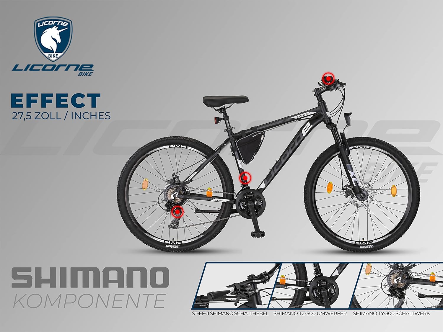 Licorne Bike haut de gamme avec dérailleur Shimano à 21 vitesses – Image 6