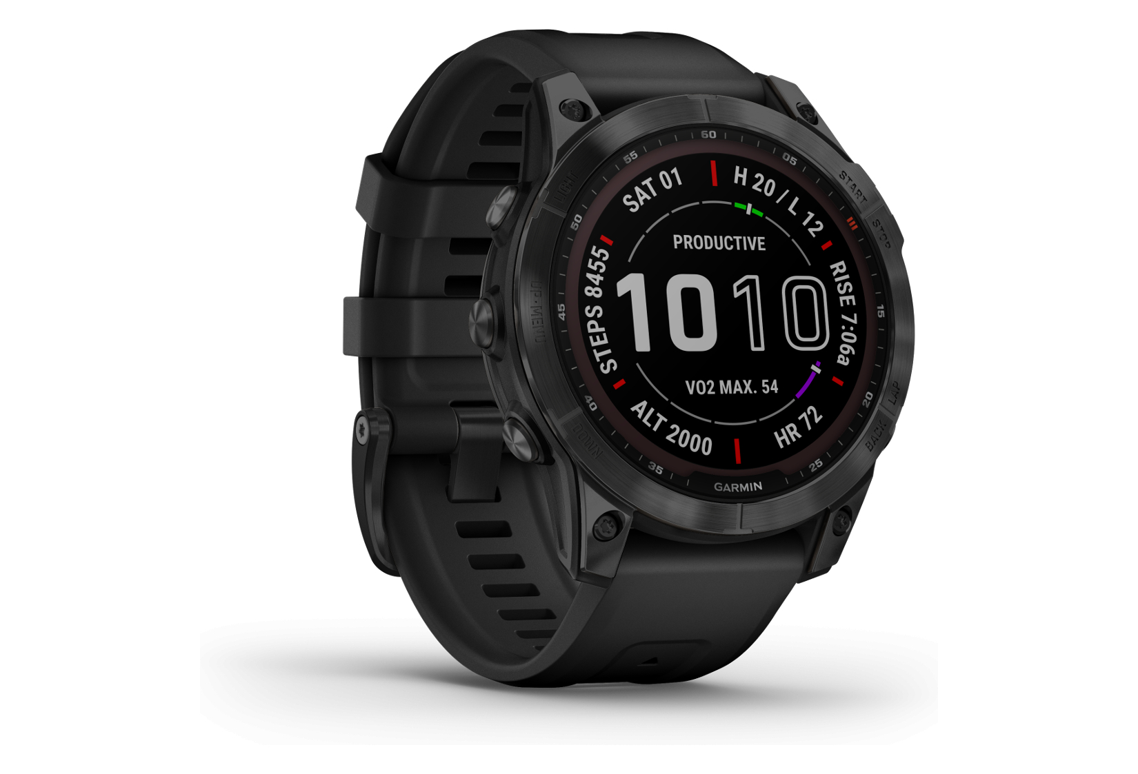 Garmin Fenix 7 Sapphire Solar Titane Noir – Image 5