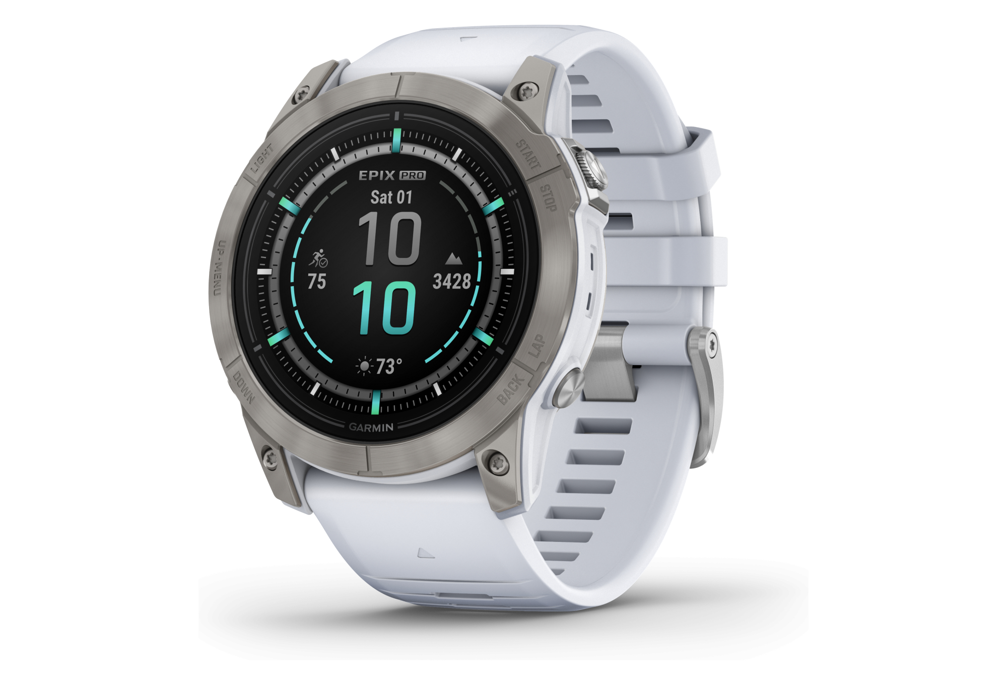 Garmin Epix Pro Gen 2 Sapphire Titane 51mm Blanc Argent – Image 2