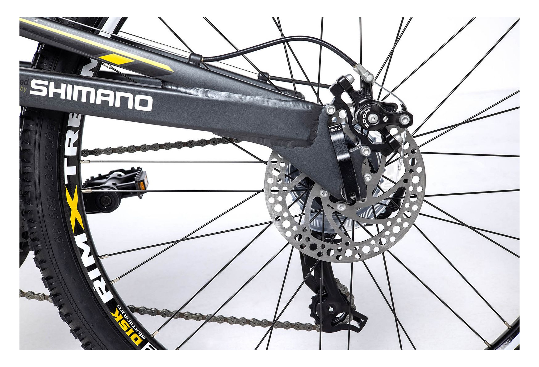 Moma Bikes EQX 26 5.0 Aluminium. SHIMANO 24V Freins a Disque Double Suspension – Image 11