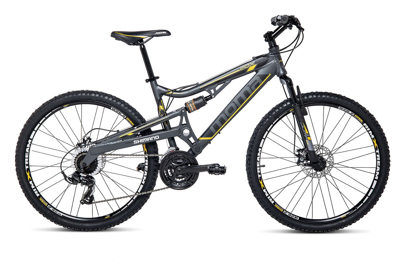 Moma Bikes EQX 26 5.0 Aluminium. SHIMANO 24V Freins a Disque Double Suspension – Image 3