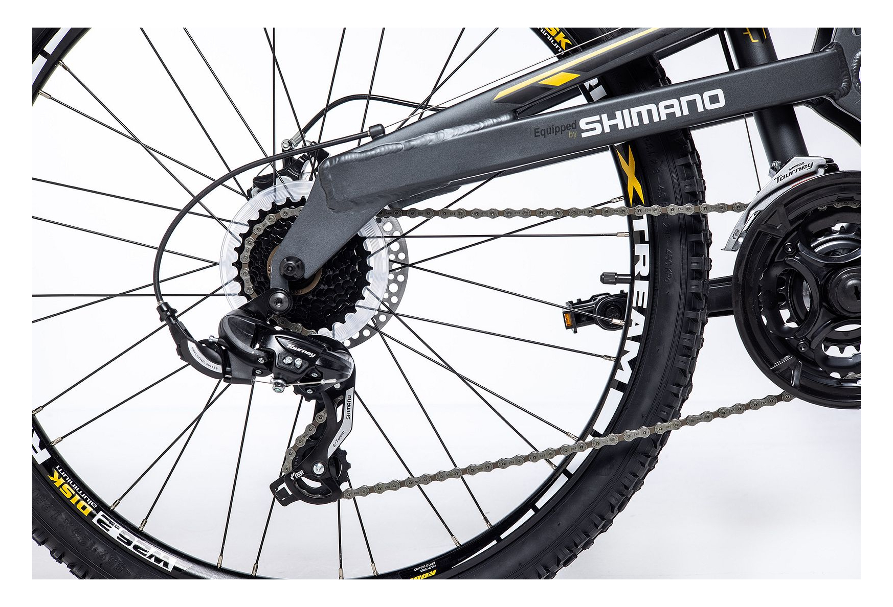 Moma Bikes EQX 26 5.0 Aluminium. SHIMANO 24V Freins a Disque Double Suspension – Image 5