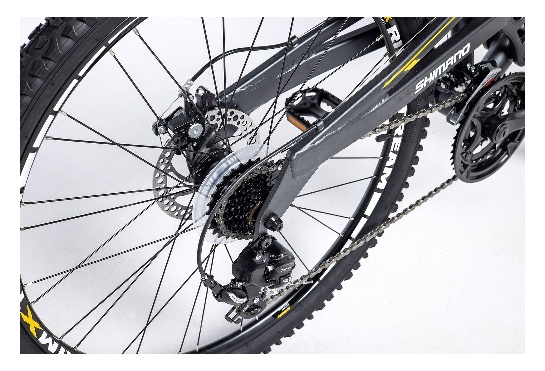 Moma Bikes EQX 26 5.0 Aluminium. SHIMANO 24V Freins a Disque Double Suspension – Image 6